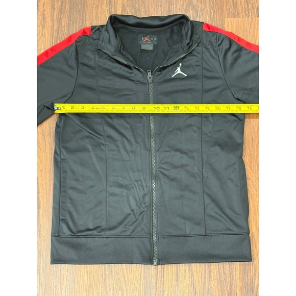 Nike Air Jordan Jacket Boys Size XL Black Red Full Zip Long Sleeves - Picture 16 of 16